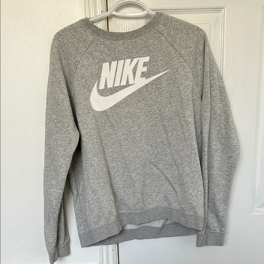 Nike Gray Crew Neck Sweater